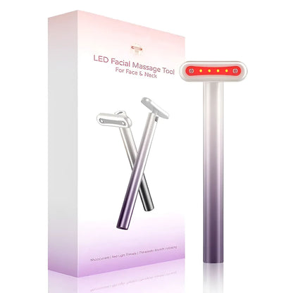 HealthPlanet™ 4-in-1 Red Light Therapy Skincare Wand